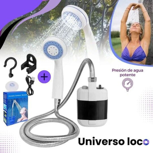 ¡Deja de bañarte a totumazos! 🚿 Ducha portatil Aqua Libre + Soporte Premium™