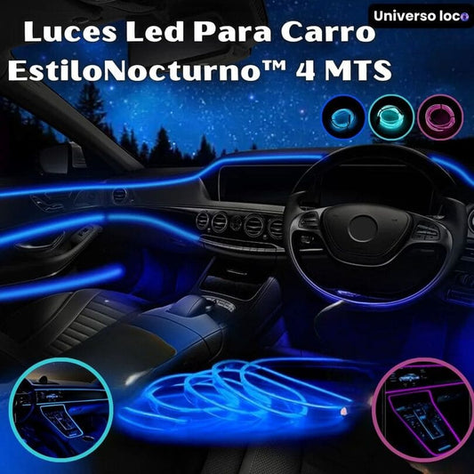 Luces Led Para Carro EstiloNocturno™ 4 MTS - Experimenta una noche inolvidable.