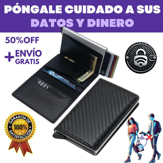 Billetera Inteligente RFID Elegante + 1 REGALO digital GRATIS