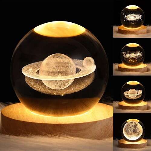 Lámpara esfera 3D | 8 cm Y 6 cm