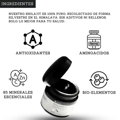 Shilajit Puro del Himalaya NUROJIT Nueva Presentación