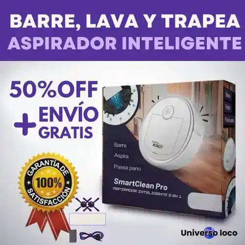 SmartClean Pro Aspirador Inteligente 3 en 1