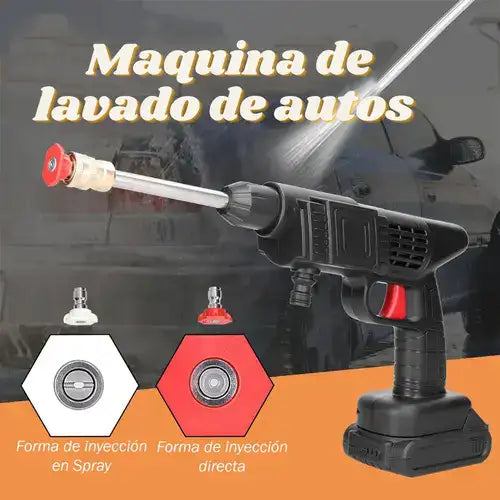 Hidrolavadora Inalámbrica 464 PSI con 2 Baterías + Regadera de Espuma + Maletin de REGALO