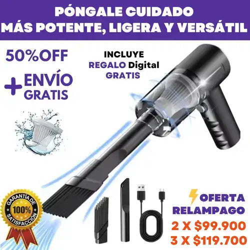 ¡LimpiaMax Pro 3 en 1! La Aspiradora Portátil para Tu Hogar y Coche + REGALO digital GRATIS