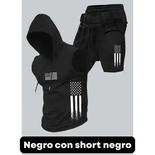¡Confort y Estilo! Conjunto de 2 Piezas para Hombre con Estampado