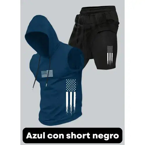 ¡Confort y Estilo! Conjunto de 2 Piezas para Hombre con Estampado