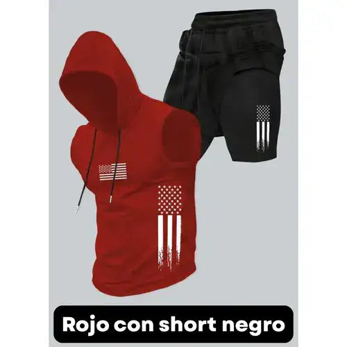¡Confort y Estilo! Conjunto de 2 Piezas para Hombre con Estampado
