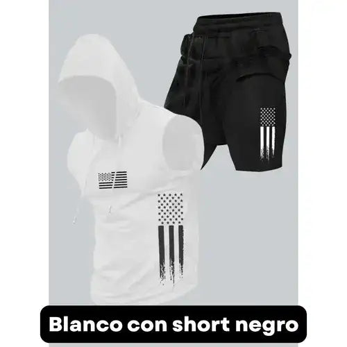 ¡Confort y Estilo! Conjunto de 2 Piezas para Hombre con Estampado
