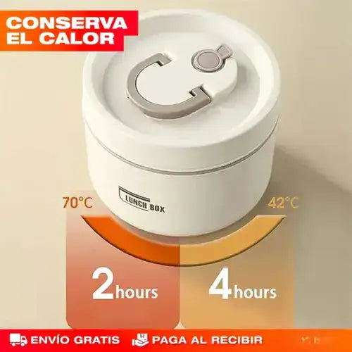 Set X4: porta-comidas + lonchera térmica + REGALO Digital GRATIS