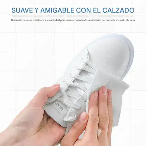 Toallitas limpiadoras de calzado rápidas