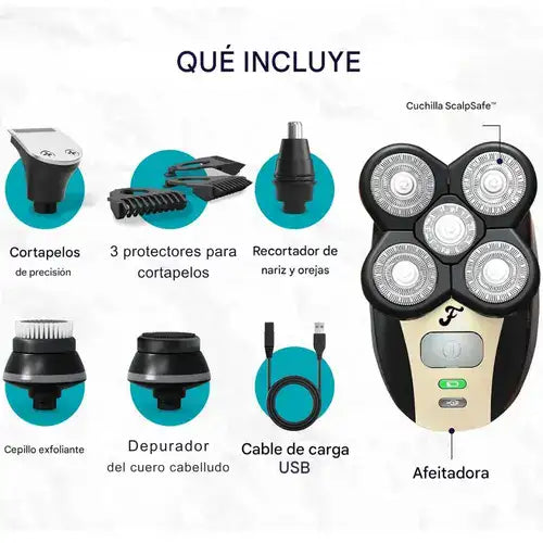 KIT Afeitadora Eléctrica 5 en 1