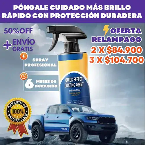 Spray Coating Autos: Brillo rápido con protección duradera