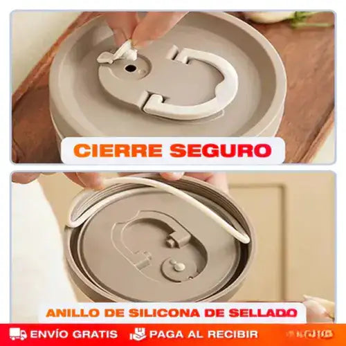 Set X4: porta-comidas + lonchera térmica + REGALO Digital GRATIS