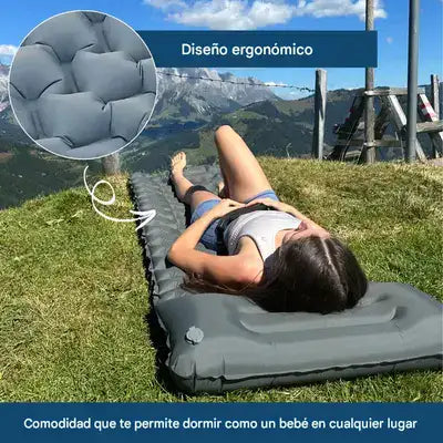 Colchoneta ultraligera y compacta: ideal para viajes y aventuras