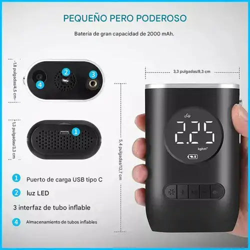 Compresor de Aire inalámbrico CarAirPump