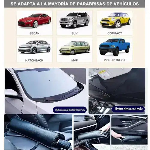 RefrescaTuAuto. Parasol para parabrisas de coche