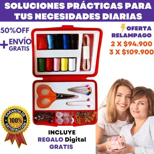 Kit de Costura Portátil + REGALO Digital GRATIS