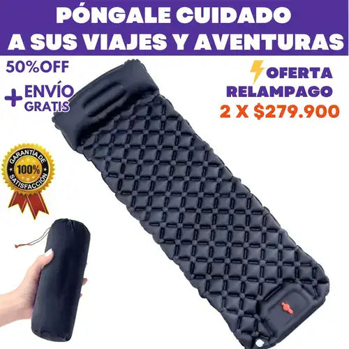 Colchoneta ultraligera y compacta: ideal para viajes y aventuras
