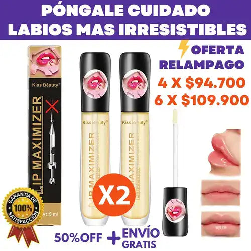 2 PIEZAS Brillo Labial Hidratante 24hr con frescura natural