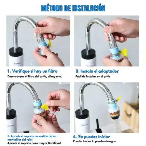 Agua más limpia en un dos por tres con ClariAgua. Filtro de Agua