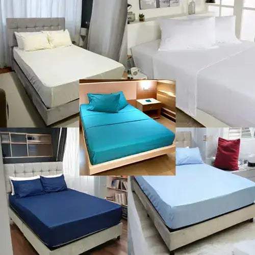 SET X4 Sábanas Tela Premium 600 Hilos para un Sueño Perfecto + REGALO digital INCLUIDO