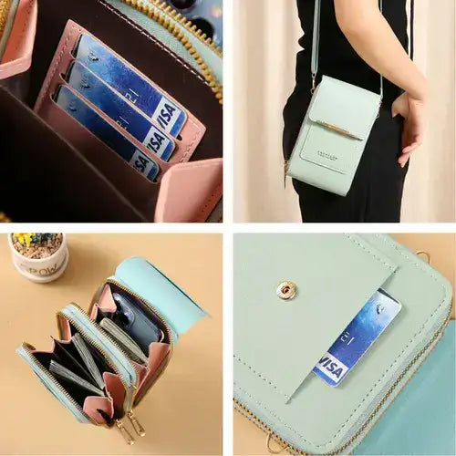 TouchBag™ Bolso Billetera Porta Celular Visor Pantalla Tactil