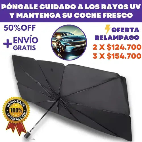 RefrescaTuAuto. Parasol para parabrisas de coche