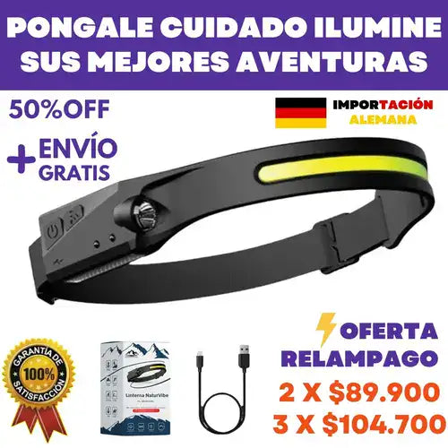 Linterna NaturVibe. IMPORTACIÓN ALEMANA