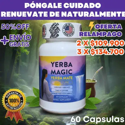 Yerba Magic: Activa tu metabolismo, calma tu vientre y renueva tu energía de forma natural