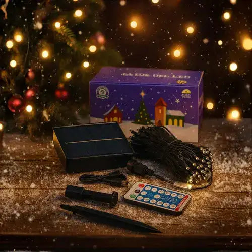 Luz Solar Navideña Mágica 10 MTS✨ – Ilumina la casa sin cables ni enchufes