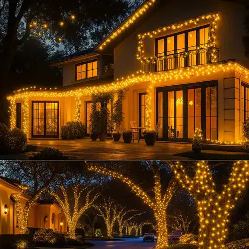 Luz Solar Navideña Mágica 10 MTS✨ – Ilumina la casa sin cables ni enchufes