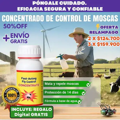 Repelente Universal Antimoscas Formula Mejorada 100% Efectiva +REGALO Digital GRATIS