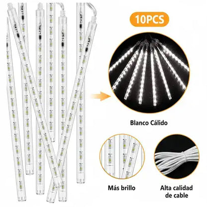 ✨ Cortinas Navideñas de Meteoritos LED 🎄