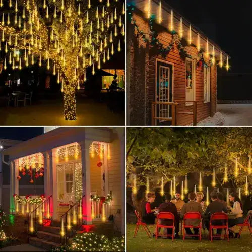 ✨ Cortinas Navideñas de Meteoritos LED 🎄