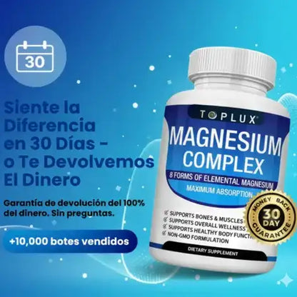 Magnesium Complex 8-EN-1 – Energía, Descanso y Fuerza en Cada Cápsula