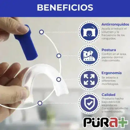 Snorva® - Protector Bucal Anti-Bruxismo y Ronquidos