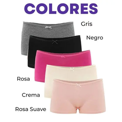 Panty Short de Algodón PAGA 3 LLEVATE 6