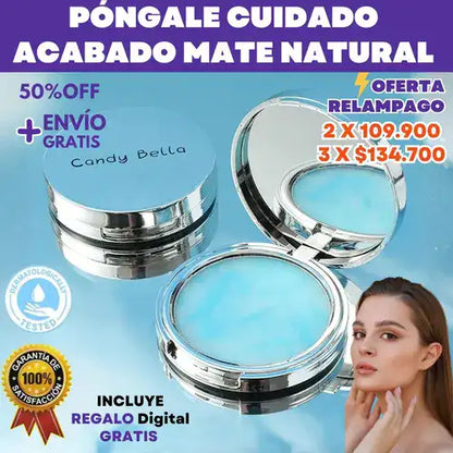 Candy Bella Original Matificante - Acabado mate natural al instante +REGALO Digital GRATIS