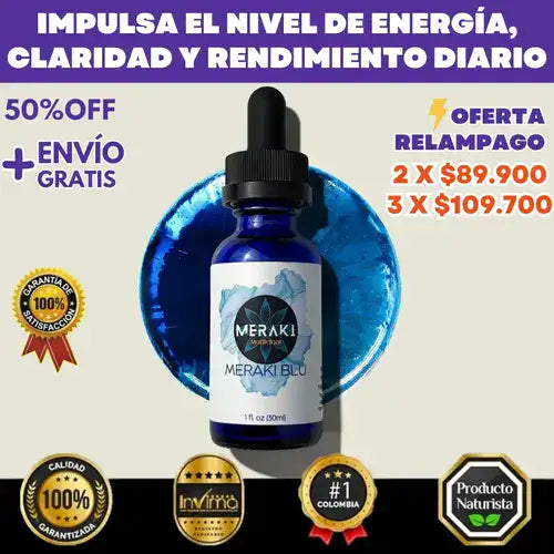 Meraki Blu USP Grade – Potencia la mente, energía y foco al siguiente nivel