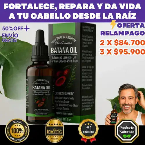 Aceite de Batana Premium — Fortalece, repara y da vida a tu cabello desde la raíz