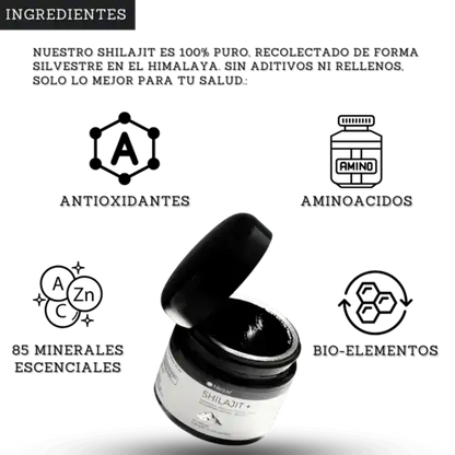 Shilajit Puro del Himalaya