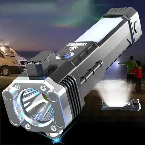 Linterna portátil de mano LED recargable súper brillante