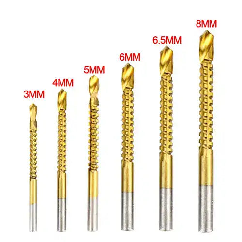 Juego De 6 Brocas Premium + REGALO Digital GRATIS. TaladroPro Titanio.