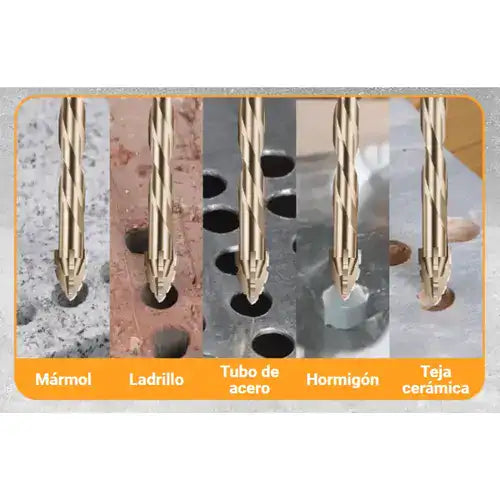 Juego De 6 Brocas Premium + REGALO Digital GRATIS. TaladroPro Titanio.