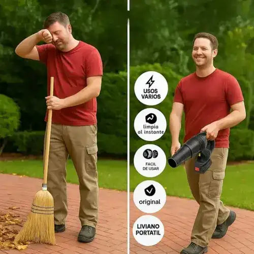 Soplador Eléctrico Multifuncional Inalámbrico Doble Batería + REGALO Digital GRATIS