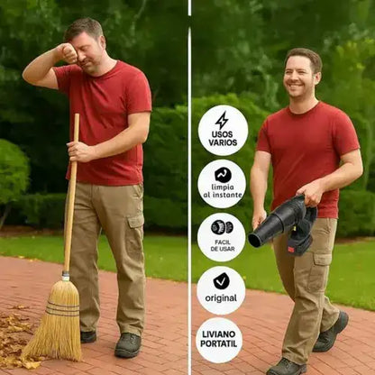 Soplador Eléctrico Multifuncional Inalámbrico Doble Batería + REGALO Digital GRATIS