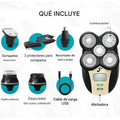KIT Afeitadora Eléctrica 5 en 1
