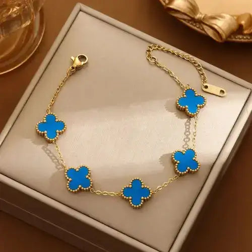 Pulsera de Prosperidad® La Pulsera Van Cleef Viral con Baño de Oro 18K