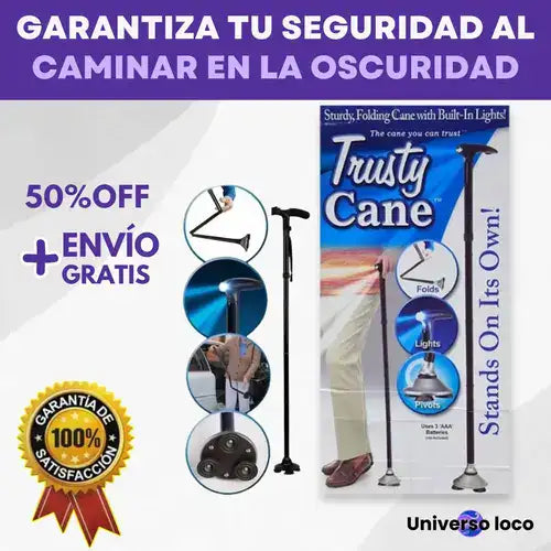 LumiBatón, el Bastón Plegable Con Luz LED