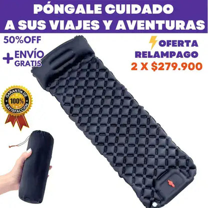 Colchoneta ultraligera y compacta: ideal para viajes y aventuras